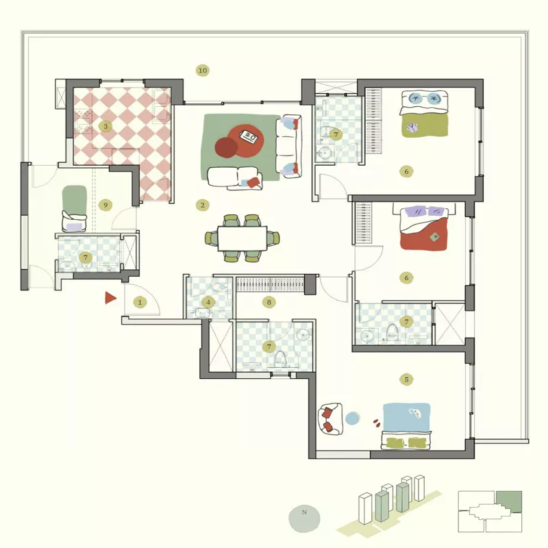 Max Estates 3BHK 2720 sqft Floor Plan